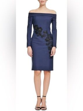 kay unger off the shoulder dress Alison Gown Kay Unger